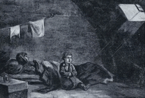 Мальчик в сыром подвале возле умершей матери