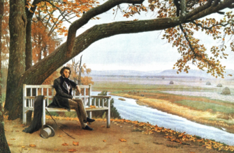 Александр Сергеевич Пушкин на природе